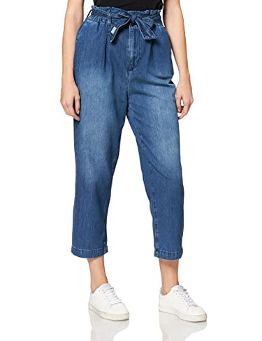 Herrlicher Women's Comfy Light Denim Flared Jeans, Blue (Medium 055), (Manufacturer size: 31) on sale